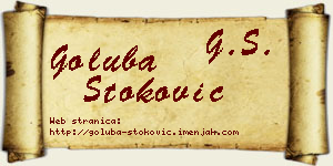Goluba Stoković vizit kartica